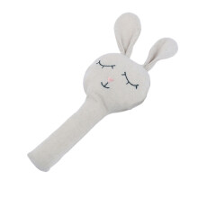 HandBell Rattle Toy Cotton Animal Baby Chewing Toy Infant Teething Soother Toy W75