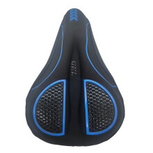 Comfort Exercise Bike Seat Cover Nonslip Cycling Seat Cushion for Women and Men Blue