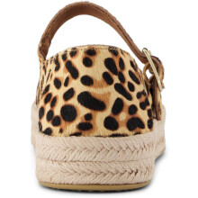 (, ) TOMS Carolina Mary Jane Leather Women's Leopard Print Espadrilles
