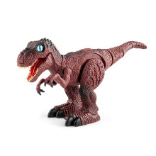 Children Electric RC Dinosaur Tyrannosaurus-shape Electric Toy DIY Gift for Kid Dark brown