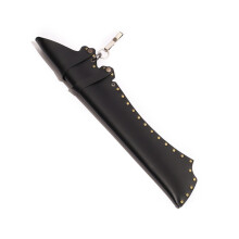 PU Leather Belt Arrow Quiver Bag with Hook, Waist Mountable Portable Arrow Black Color