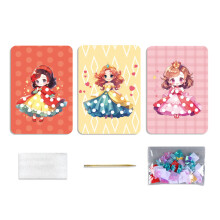 Dress up Poking Children Toy Puzzle Beautiful Princess Makeup Change Poking Toy 5