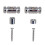 Electric Guitar Accessory Guitar Parts for Guitar Strings Guitar String Retainer Silver 1