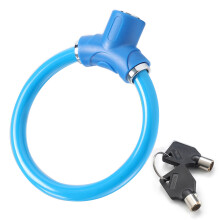 Rings Shape Bicycles Antitheft Lock High Security Mountain Bicycles Lock Blue
