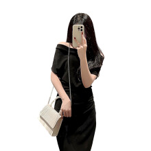 Crossbody Shoulder Bag Clutch Women Evening Bag Banquet Cocktail Lady Purse Apricot