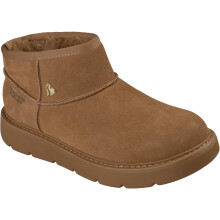 (, ) Skechers Keepsakes Cozy Mini Leather Women's Chestnut Winter Ankle Boots