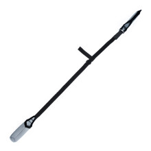 Fishing Rod Carry Sleeve with Tip Cap and Adjustable Cover Form Grey