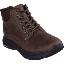 (, ) Skechers Pollard Waylon Leather Men's Cocoa Ankle Boots