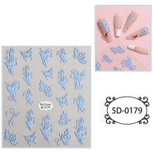 Nail Art Sticker 5D Embossed Nail Art Accessory Self-Adhesive Nail Art Supplies 5D179
