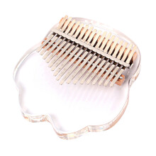 Clear Kalimba 17 Keys Thumb Piano Transparent Kalimba Musical Instrument for Cloud style