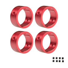 Spare Part Wheel Hub Beadlock Ring Counterweight Upgraded Kits for 1:6 TRXAXRT Red