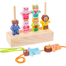 Kindergarten Dressing Game Toy Preschool Cartoon Dress up Pillars Toy for Kid