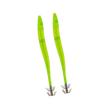 Saltwater Fishing Tackle Set Squid Hook, ABS Form with Clustered Metal Cluster Green S