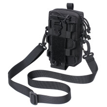 Portable Waist Belt Bag with Shoulder Strap Hunting Compact Bag Easy Use Black
