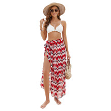 Womens Swimsuit Cover Up Summer-Beach Wrap Skirt Swimwear Bikini Cover-ups Red