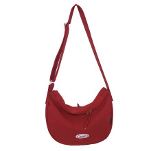 Trendy Canvas Crossbody Bag Shoulder Bag Perfect for Sports and Daily Essential Red