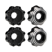 Extended Wheel HexHub Locknut RCVehicle Drive Hub Adaptor 4Pieces RCAccessory Black