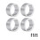 Remote Control Extended Wheel Rims Beadlock Rings Modified Kits for 1:6 TRXA Silver 1
