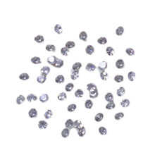 50 Pieces Diamond-shaped Nail Art Rhinestones Round Nail Crystal Nail Decals Purple 2mm