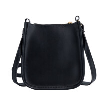 Retro PU Leather Clutch Crossbody Bags Shoulder Bag Handbag for Women Girls Black