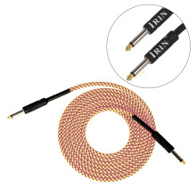 Guitar Lead Instrument Cable 3Meter Profession Noiseless Guitar Bass Yellow orange 3m