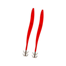 Ribbonfish Saltwater Tackle Set, ABS Form with Metal Cluster Squid Hook Red S