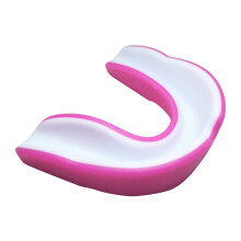 Sparring Mouthguard for Men Women Child Taekwondo Training Punch Bag Pink and white