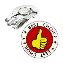 Magnetic Golf Ball Marker Hat Clip Aluminum Alloys Cap Brim Holder for Practice
