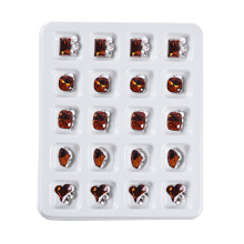 Upgrade Your Nail Art with 20pcs Fashionable Nail Gems DIY Manicure Red coffee color