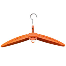 Multi-Purpose Snorkeling Suit Hanger Foldable Surfing Suit Hanger Wetsuit Hanger Orange
