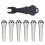 Guitar Bridge Pins String Pegs with Bridge Pin Puller Remover Zinc Alloy Silver 1