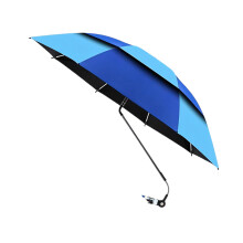 Beach Chair Shade Cover with Metal Frame for Outdoor Sitting Use Dark blue and light