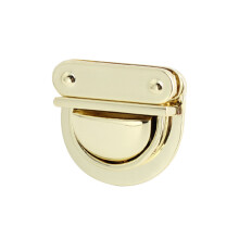 DIY Bag Lock Metal Tongue Lock Clasp Bag Buckle Lock Accessories for Purse Tote Gold 1