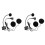 2X Type-C Earpiece Microphone Speaker for Motorcycle for Half-Mask Helmets 1