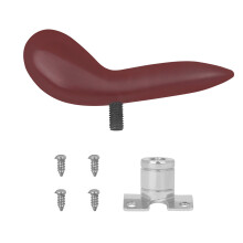 Bassoon Thumb Rest Practice Finger Rest with Screws & Base Thickened Hand Holder Red