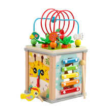 Kid Xylophone Playing Toy Pulling Radish Color Cognition Digital Clock Toy Seven in one