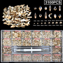 Glass Diamonds Nails Rhinestones Kit Flatback Nail Gems for Nails Art Jewelry 23