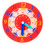 5.5in Learning Clock Learning Board for w/ 12/24 Hour Scale Primary Toddler Gi Red 1