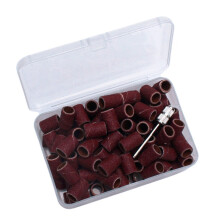 80/120/150/180/240 Nail Dedicated Sanding Rings Band Grinding Polisher Supply Brown 120