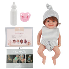 Realistic Newborn Baby Dolls Mini Doll Cute Small Baby Doll Silicone Full Body Boys