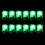 Liquid Sensor Ice Cube Flashing Blinking Glowing Light up Ice Cubes for Bar Green 1