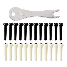 25 Pcs Acoustic Guitar Bridge Pins Pegs with Bridge Pin Puller Replacement