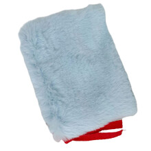 Cozy Plush Coin Organizer Lightweight and Handy Purse Keeps Your Coins Secure Aqua blue