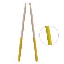 1 Pair Drum Sticks 5A Drumsticks Maple Drumsticks Drum Sticks Wood 5A Yellow X pattern