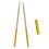 1 Pair Drum Sticks 5A Drumsticks Maple Drumsticks Drum Sticks Wood 5A Yellow X pattern 1