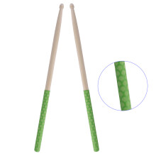 1 Pair of 5A Drumsticks, Classical Maple Wood Drum Sticks for Kids 5A Green Fish scale