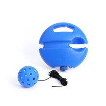 Pickleball Rebounder Pickleball Trainer Rebounds Ball with String Training Tool Blue ball