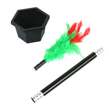 Flower Trick A Bouquet Appear from Air Magician Props Magic Stick to Flower S