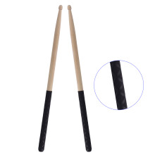 1 Pair Wood Tip Drum Sticks Set Musical Instrument 5A Drumsticks, 5A Black X pattern