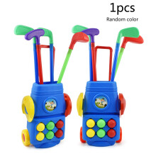 Toddler Golf Clubs Toy Interaction Sport Game Golf Toy Kids Golf Set Suitcase